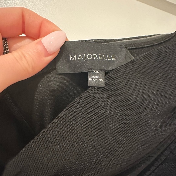 MAJORELLE GIULES GOWN IN BLACK SIZE XXS - Picture 5 of 5